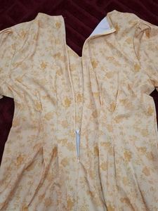 Floral Print Button-Front Dress
