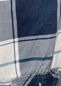 Men's Blue Plaid Long Sleeve Shirt