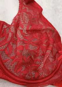 Beautiful Red Lace Bra