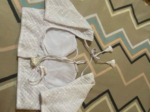 White Sequin Blouse