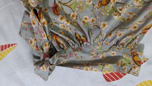 Printed halter neck top