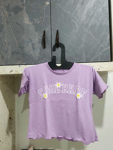 Cute Purple Graphic T-Shirt