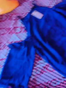 Stylish Blue Cold Shoulder Top
