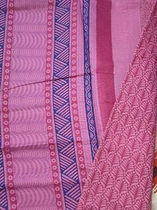 Elegant Pink &amp; Blue Saree