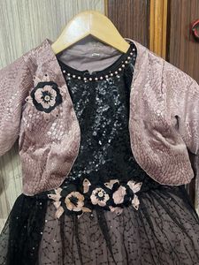 Girls Sequins Party Dress with Jacket