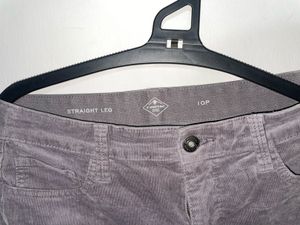 St. John's Bay Grey Corduroy Straight Leg Pants