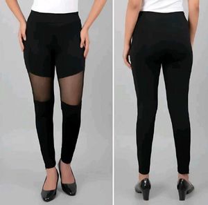Black Mesh Tights Gym Yoga Running legging Pants