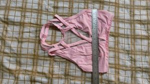 Pink Criss-Cross Sports Bra