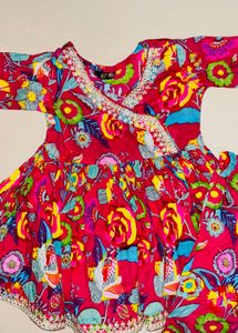 Vibrant Floral Print Kurta Set