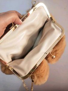 Bunny Ear Soft plush sling bag