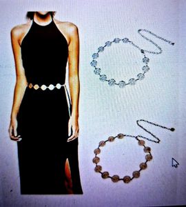 Silver Tone Waist Chain Belt