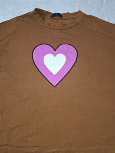 Crop Oversized Tshirt For Girls