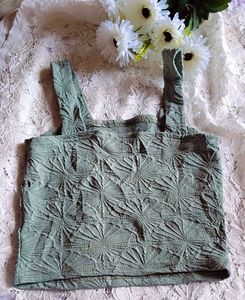 Chic Textured Sleeveless Top