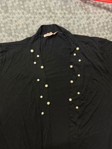 Black Pearl Embellished Cardigan