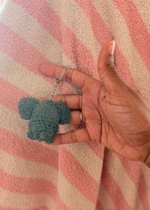 Cute Crochet baby Elephant Keychain