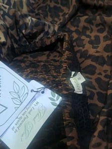 Leopard Print Dress, never worn, with tags