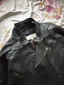 Vintage Black Leather Biker Jacket