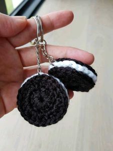 Crocheted Oreo Keychains