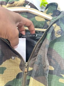 Men's Camo Military Jacket hooded