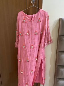 Pink Geogeatte Boutique Piece With Palazzo