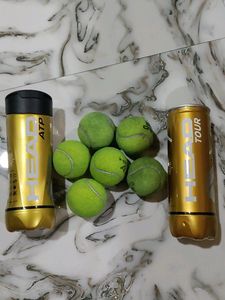 HEAD ATP WORLD TOUR used TENNIS BALLS