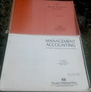 Management Accounting & Basic English Books