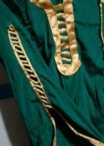 Green Kurta with Gold Embellishments size:xl