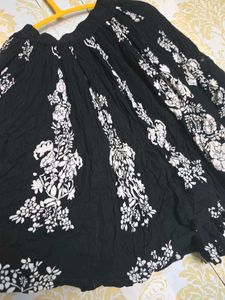 Boho Floral Print combo skirt