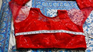 Red PARTY WEAR BLOUSE