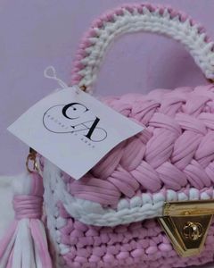 Primium Crochet Marshmallow Bag For Women And Girl
