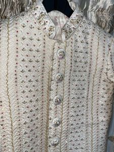 ✨ *Royal White Sherwani* ✨