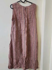 Striped Sleeveless kurti with coat