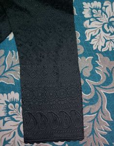 Elegant Black Embroidered Chikankari Kurta