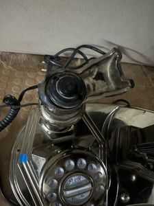 Vintage Rotary Phone &amp; Clock Decor