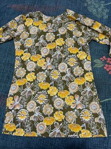 Floral Print short Kurta
