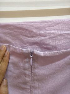 Lilac Eyelet Puff Sleeve Dress