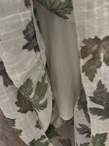Elegant Leaf Print Maxi Dress