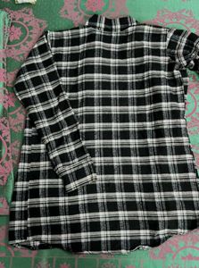 UNISEX Black &amp; White Checkered Casual Shirt – Tren