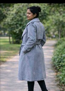Stylish Gray Trench Coat