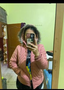 Blush Pink Puffer Jacket