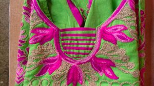 "Embroidered Kurta Set - Vibrant Colors"
