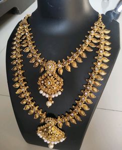Beautiful Gold Toned Double Layered Necklace
