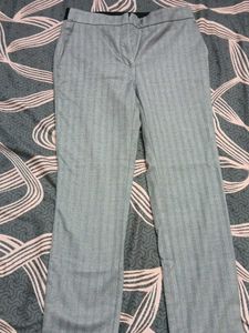Classic Grey Striped Trousers