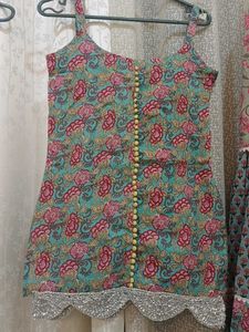 Printed Kurta and sharara