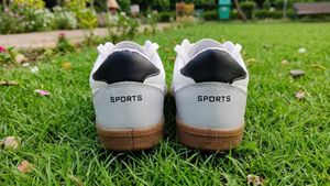 Stylish White &amp; Grey Sneakers
