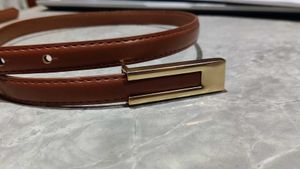 Metal Buckle Brown Belt