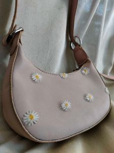 Cute Pink Daisy Shoulder Bag