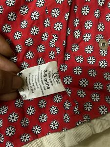 baby Cream Corduroy Jacket with Floral Embroidery