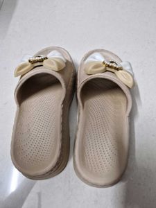 Comfortable Beige Wedge Sandals