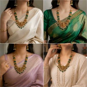 Traditional Antique Gold-Plated Lakshmi Pendant Te